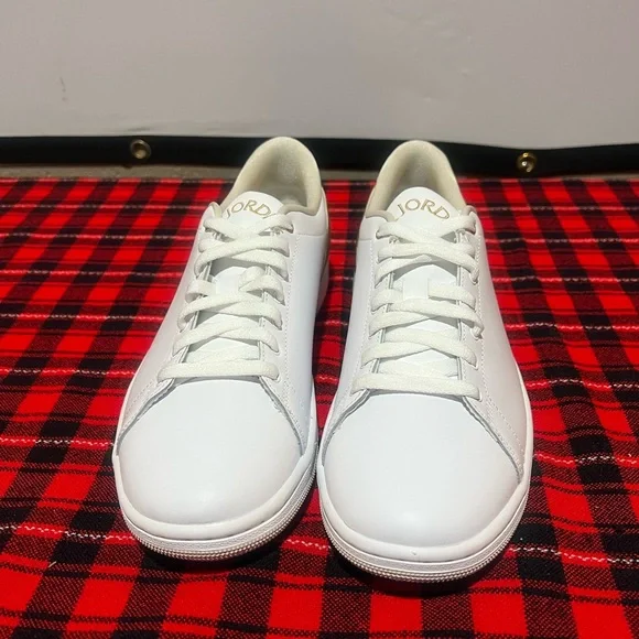 Jordan 1 retro center court White and Gold Sneakers